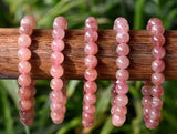 Strawberry Quartz Bracelet for Love, Healing & Emotional Balance