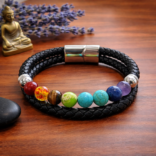 7 Chakra Magnetic Double Bracelet | Energy Balance & Spiritual Alignment