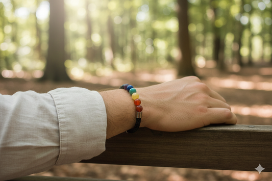 7 Chakra Magnetic Leather Bracelet – Energy Balance & Spiritual Alignment