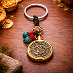 Feng Shui Wealth Coin |Antique Finish Metal Fortune Enhancer