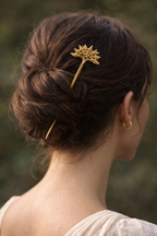 Luxury Gold Hair Pin | Elegant Traditional & Minimal Hair Accessory