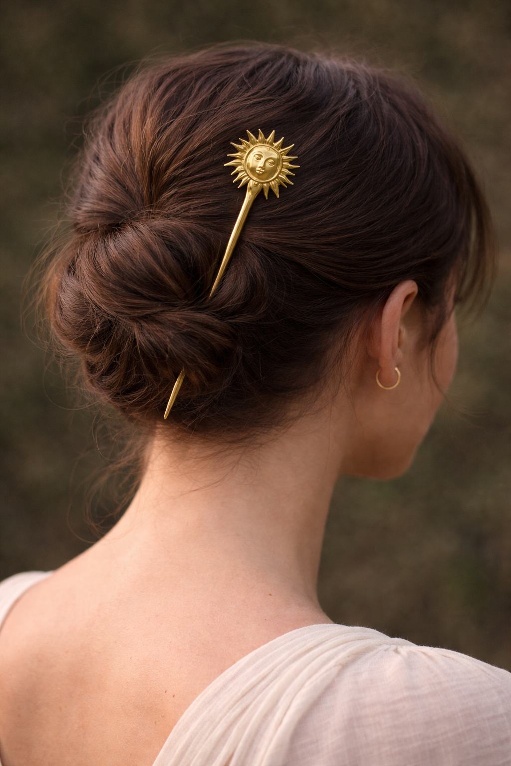 Sun Gold Hair Pin | Radiant Statement Hair Accessory