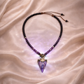 Amethyst & Labradorite Healing Necklace | Intuition, Calm & Protection Pendant