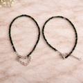 Green Crystal Healing Anklet | Abundance & Emotional Balance