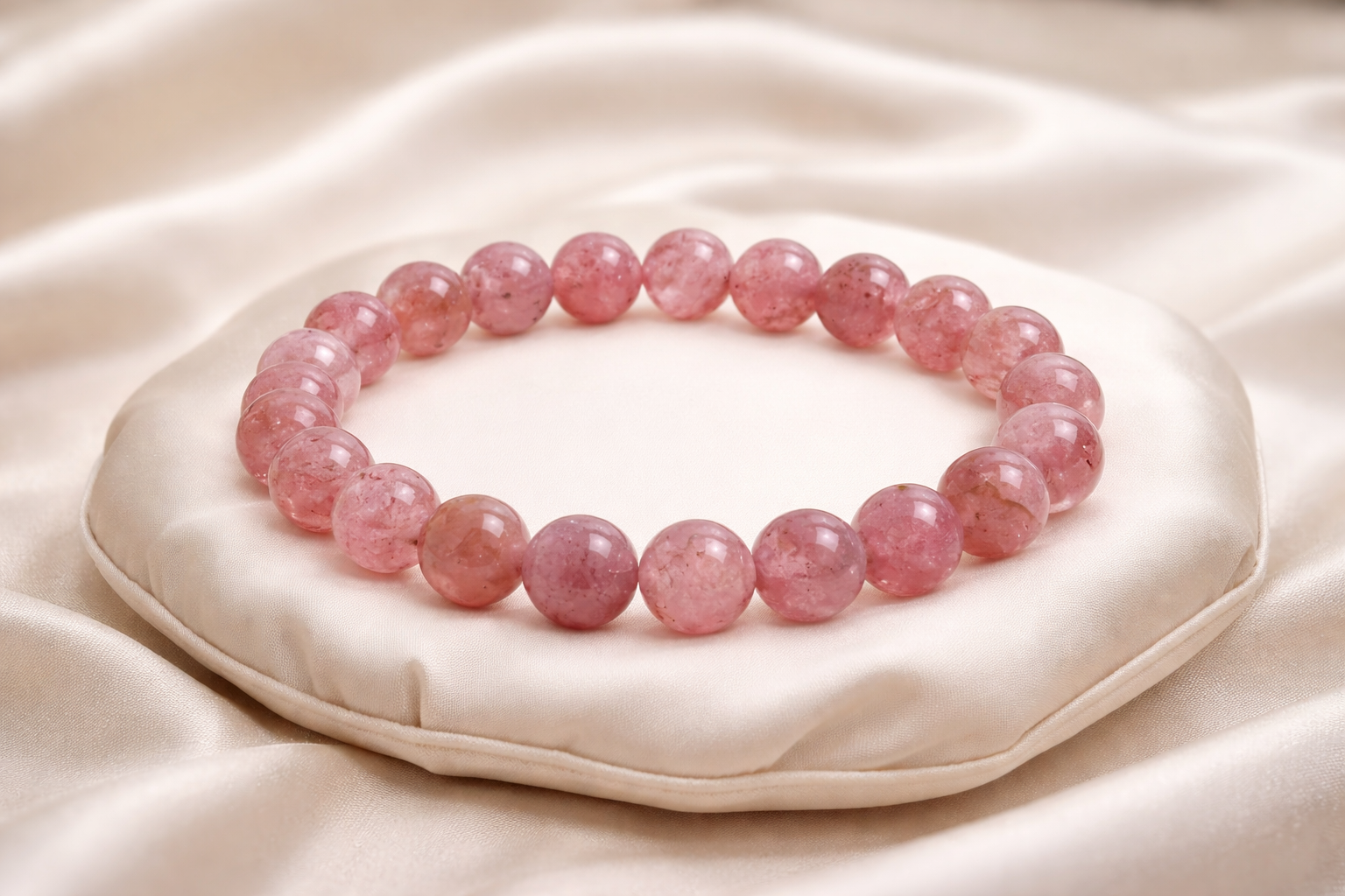 Strawberry Quartz Bracelet | Love & Positive Energy