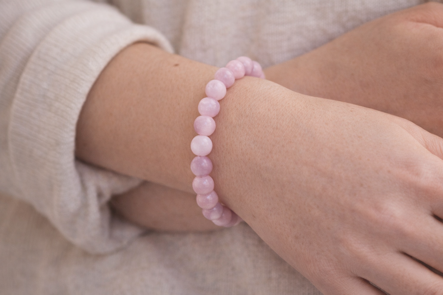 Kunzite Bracelet | Love, Healing & Heart Energy