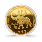 Koi Fish & Elephant Prosperity Coin | Good Luck, Wealth & Protection Charm