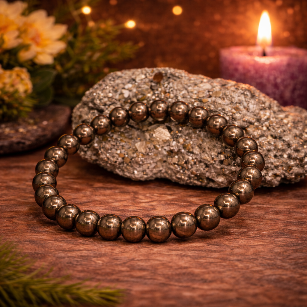 Pyrite Energy Bracelet | Strength & Prosperity