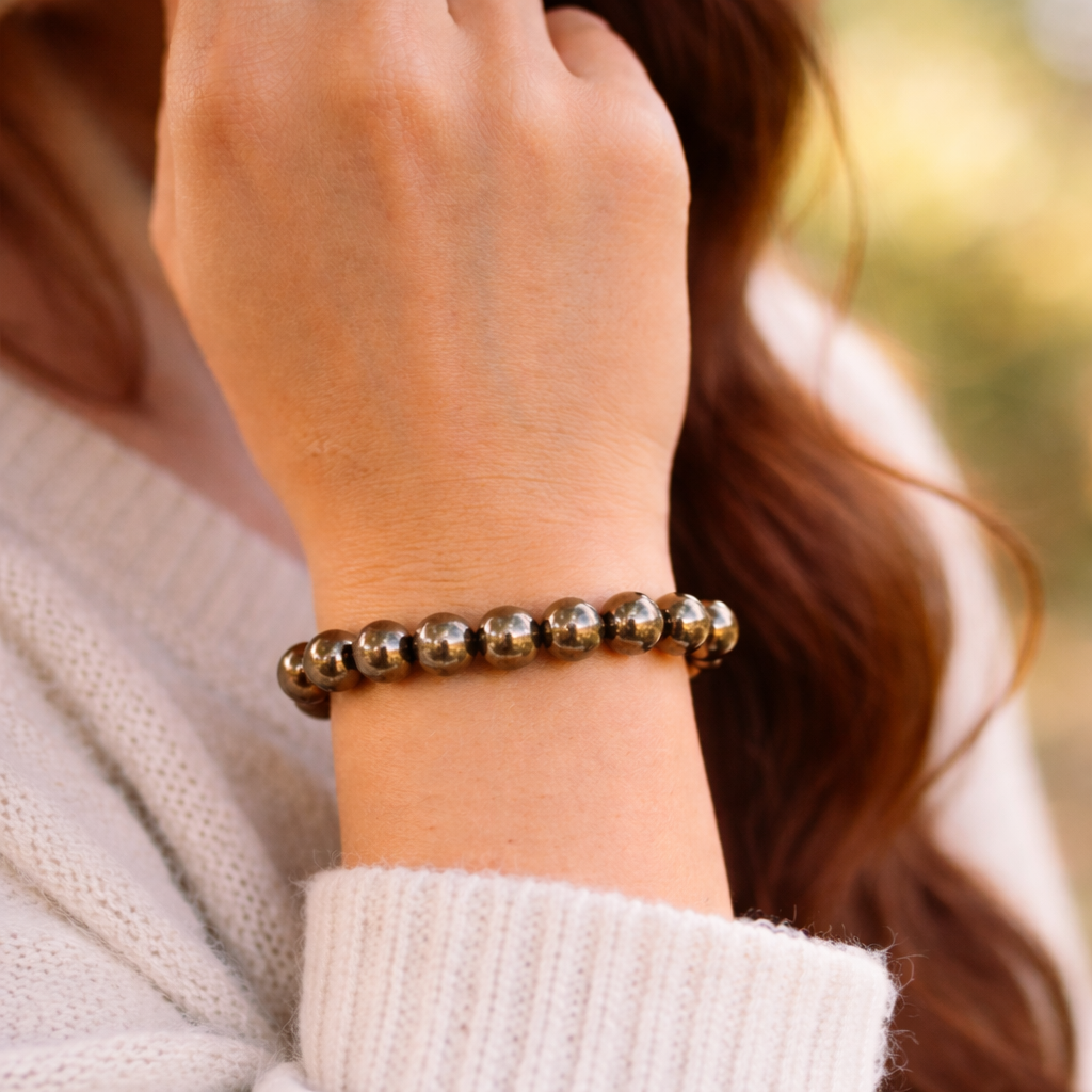 Pyrite Energy Bracelet | Strength & Prosperity