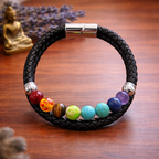 7 Chakra Magnetic Double  Bracelet | Energy Balance & Spiritual Alignment