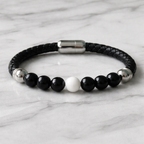 Magnetic Leather Bracelet | Protection, Balance & Power