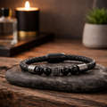 Magnetic Leather Bracelet | Luxury Power & Protection