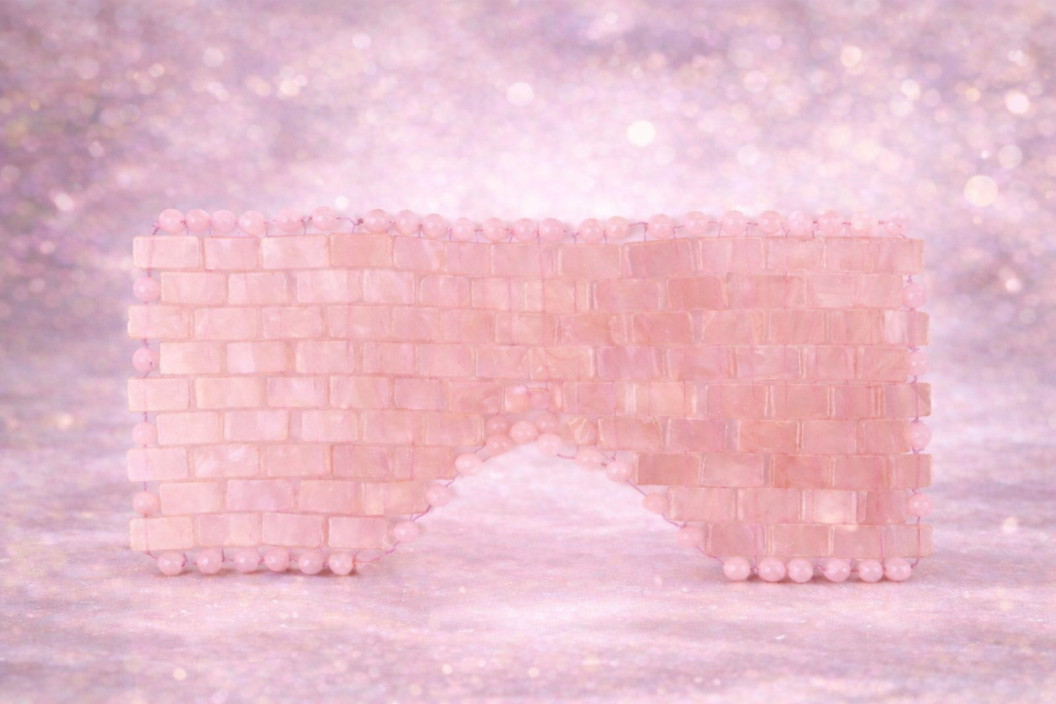 Rose Quartz Eye Mask – Natural Crystal for Relaxation & Beauty