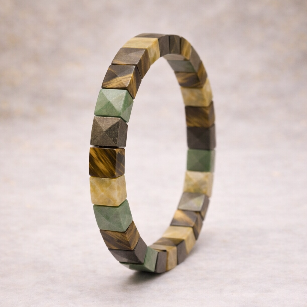 Multi-Crystal Abundance Protection Bracelet