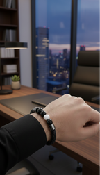 Magnetic Leather Bracelet | Protection, Balance & Power