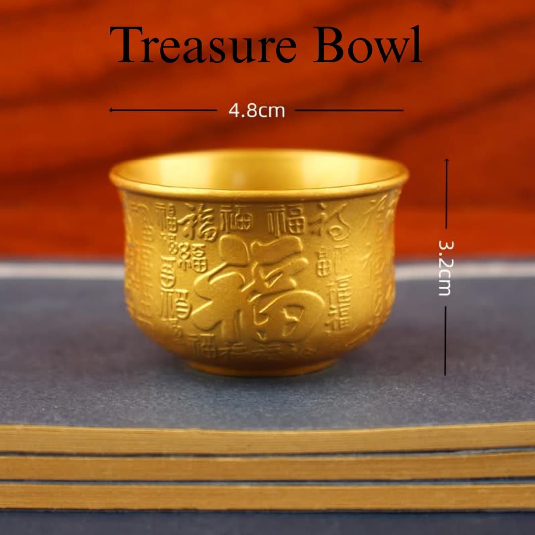 Chinese Wealth Fortune Good Luck Treasure Bowl